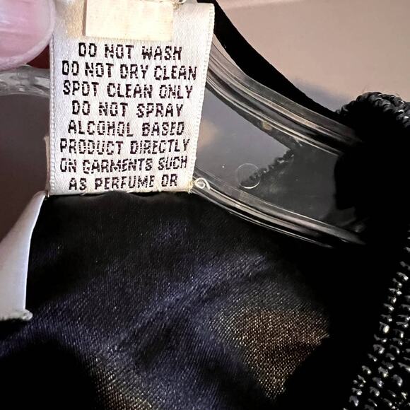 Scala, Womens Silk Beaded Black Formal Evening Jacket, Large - Picture 11 of 15